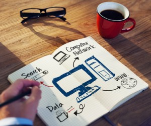 © Rawpixel - Fotolia.com Businessman Brainstorming About Computer Network